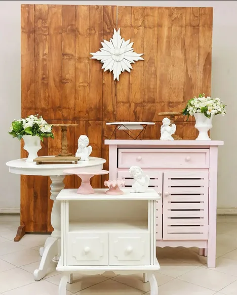 Madera y rosa, en el showroom
